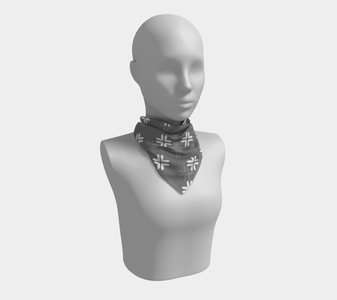 Minimal Elegant Modern Style Cross Pattern Grey