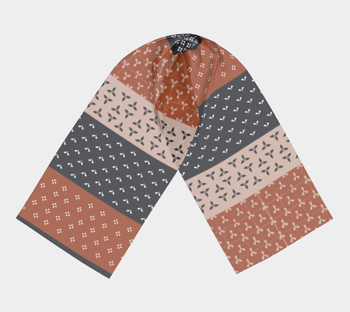 Japanese Patchwork Geometric Motif Stripes Pattern