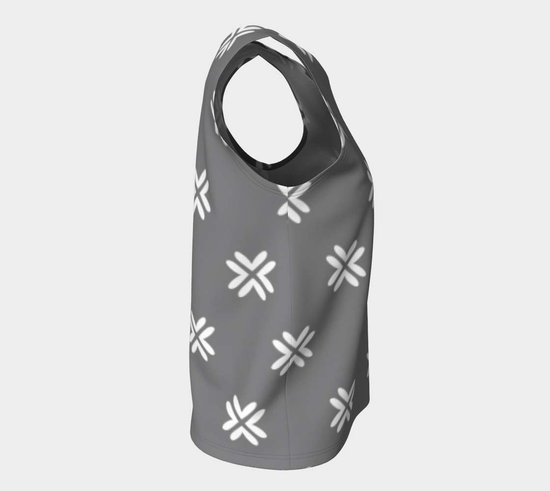 Minimal Elegant Modern Style Cross Pattern Grey