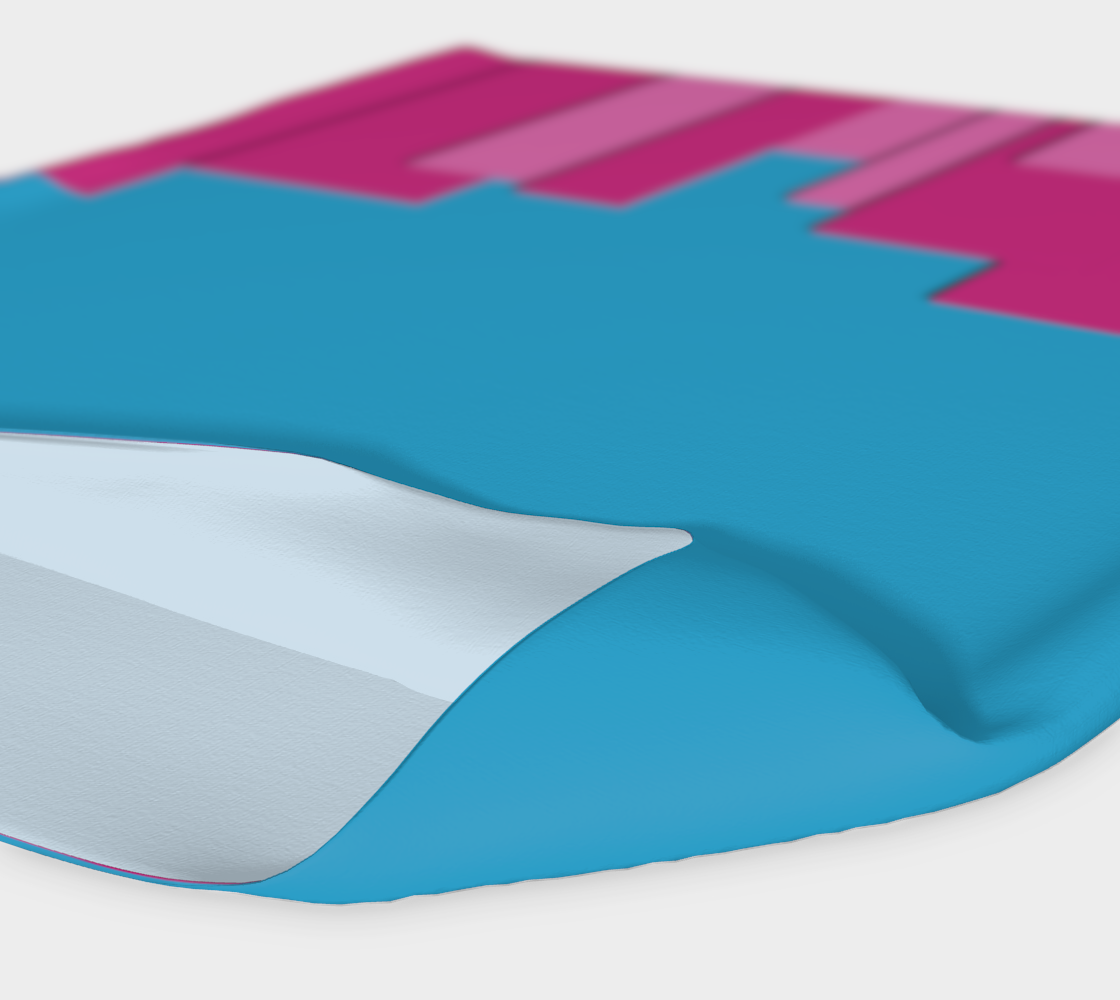 Vertical Origami Pink Stripes Blue Background Geometric Abstract