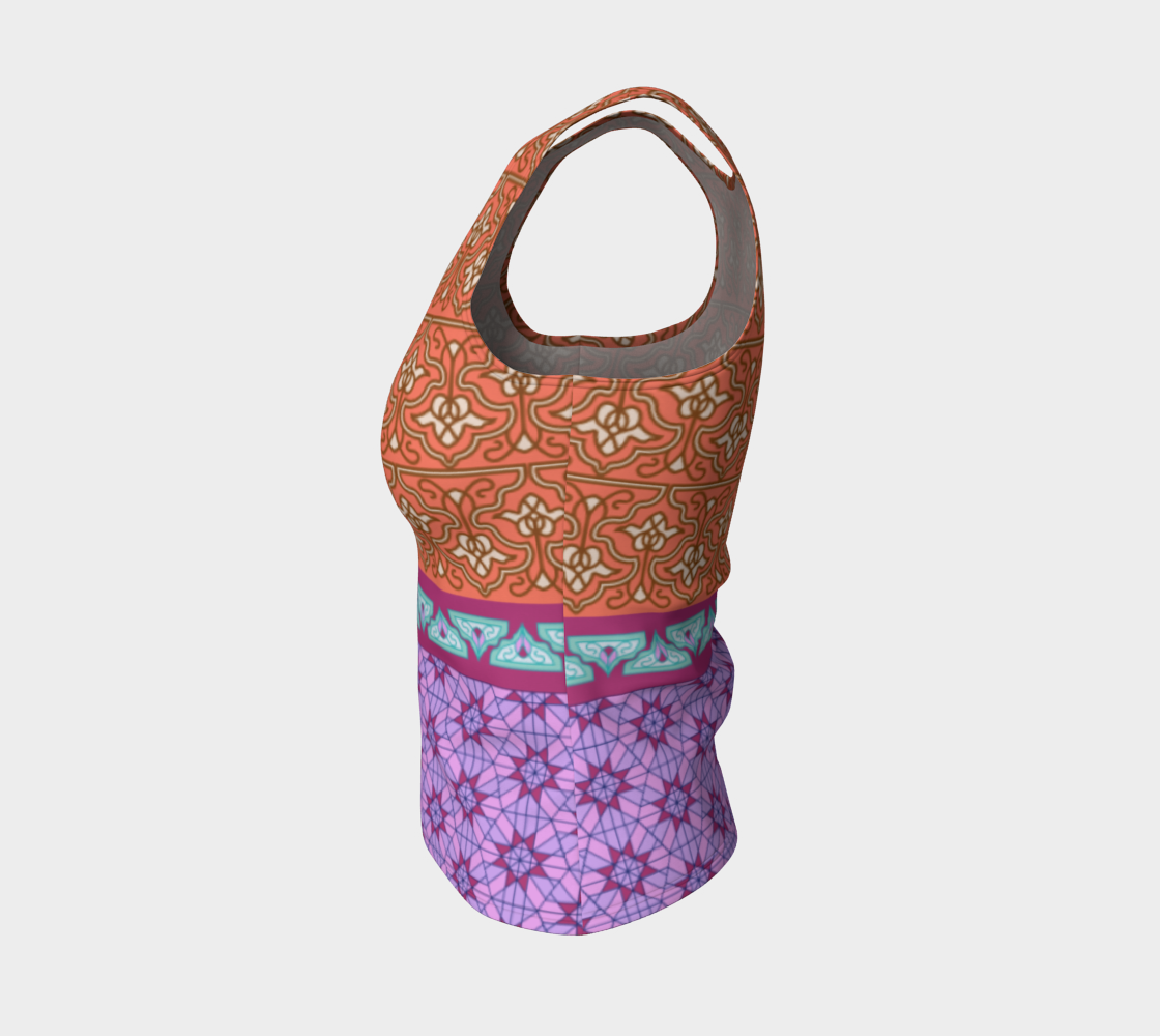 Persian Iranian Geometric Motif Patchwork Mixed Pattern