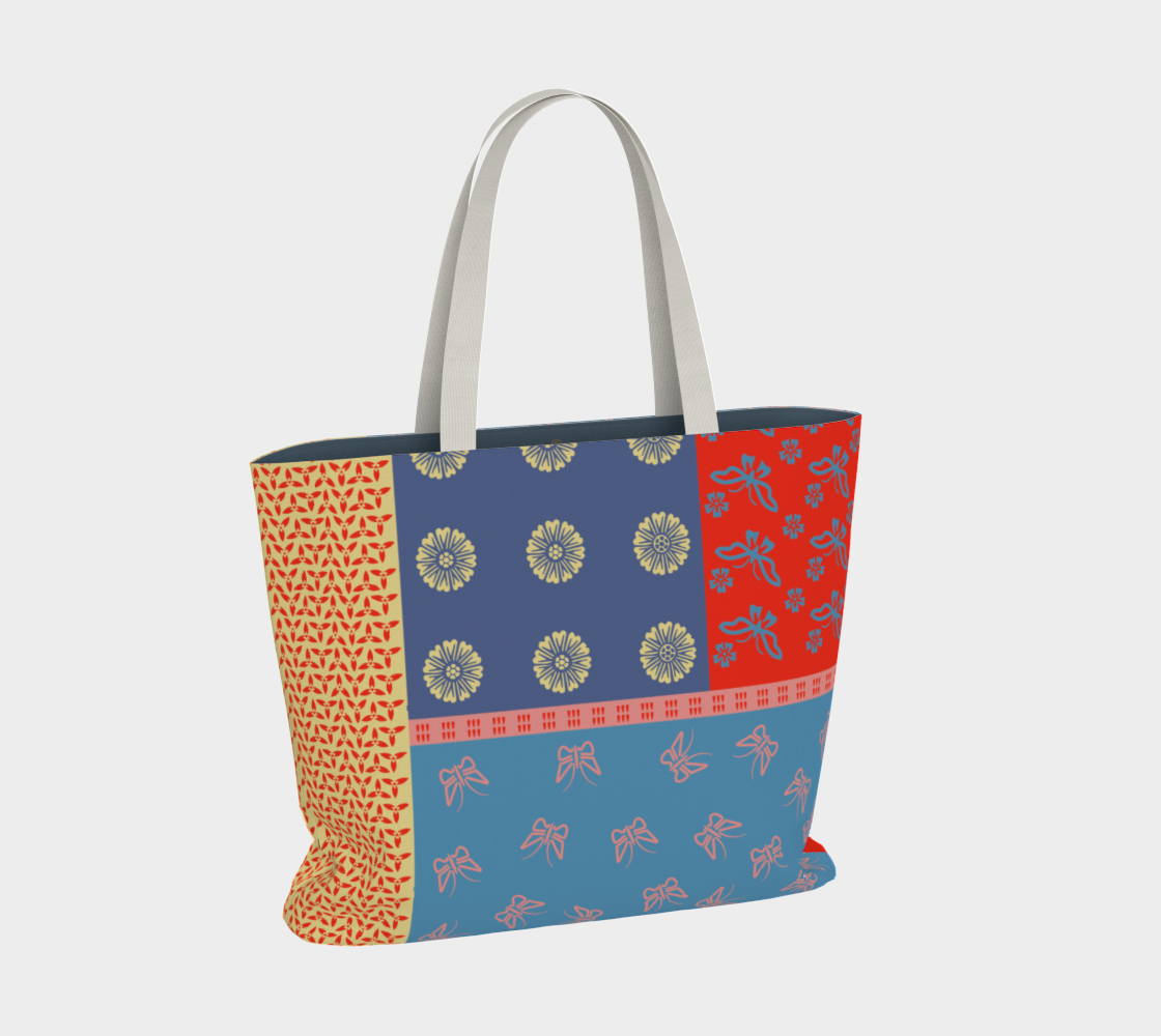 Japanese Butterflies Flowers Motif Shibori Patchwork