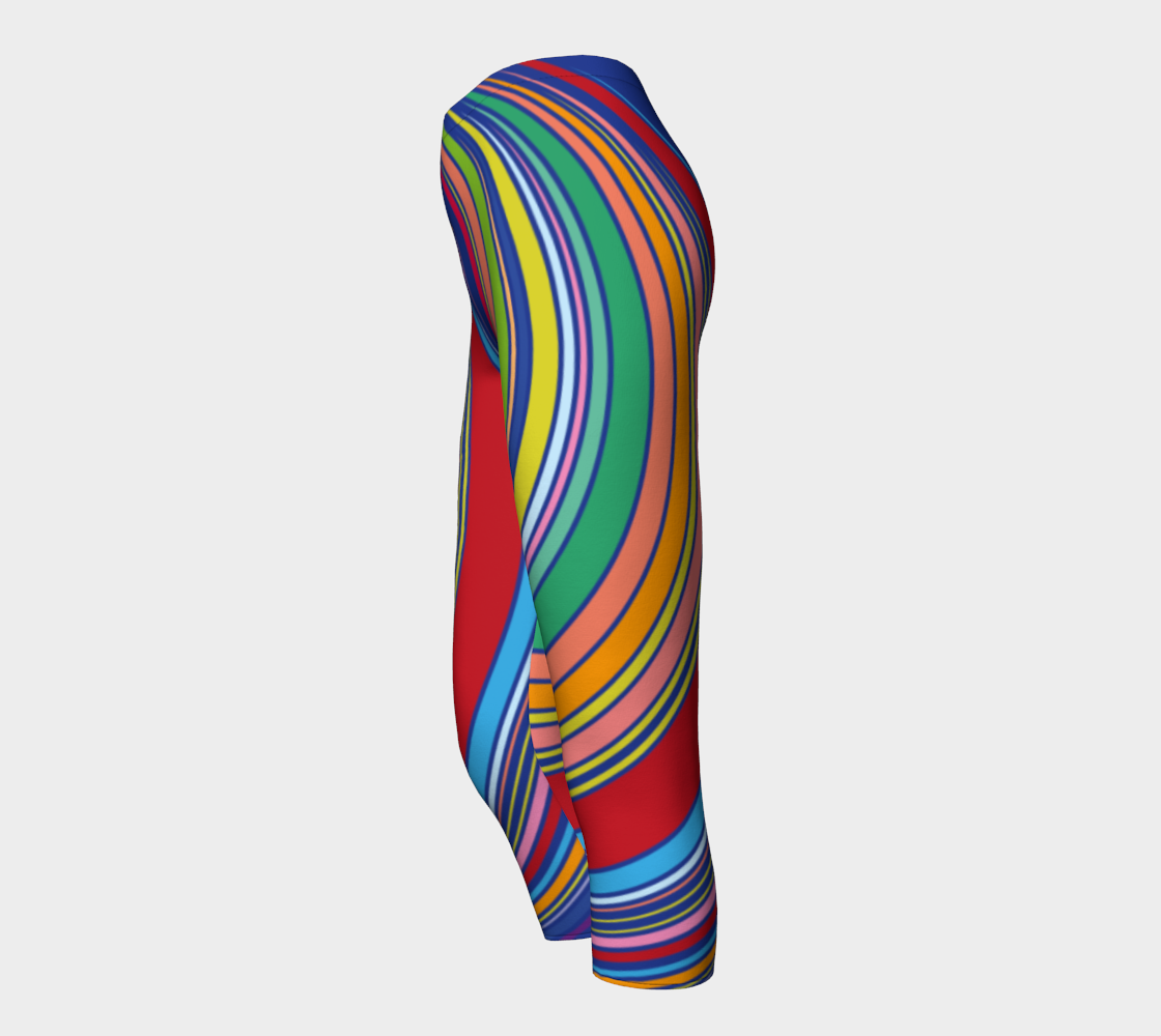Colorful Striped Circles Tunnel Vintage Design 1960's