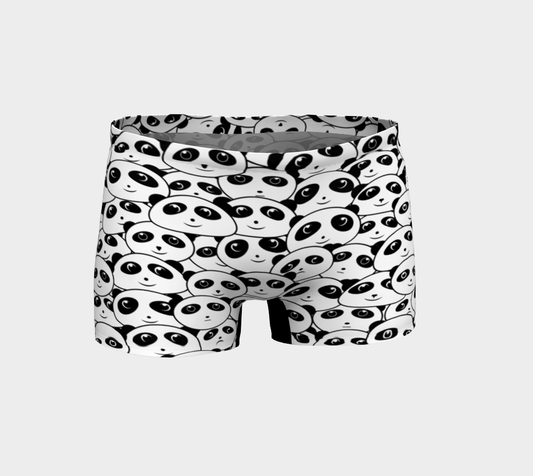 Panda Crowd Pandas Faces Cute Cartoon Pattern