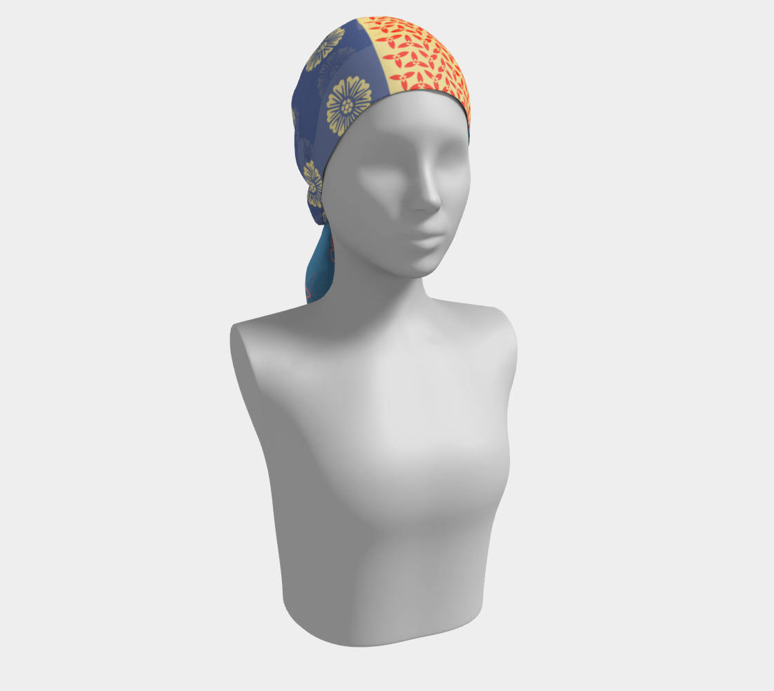 Japanese Butterflies Flowers Motif Shibori Patchwork