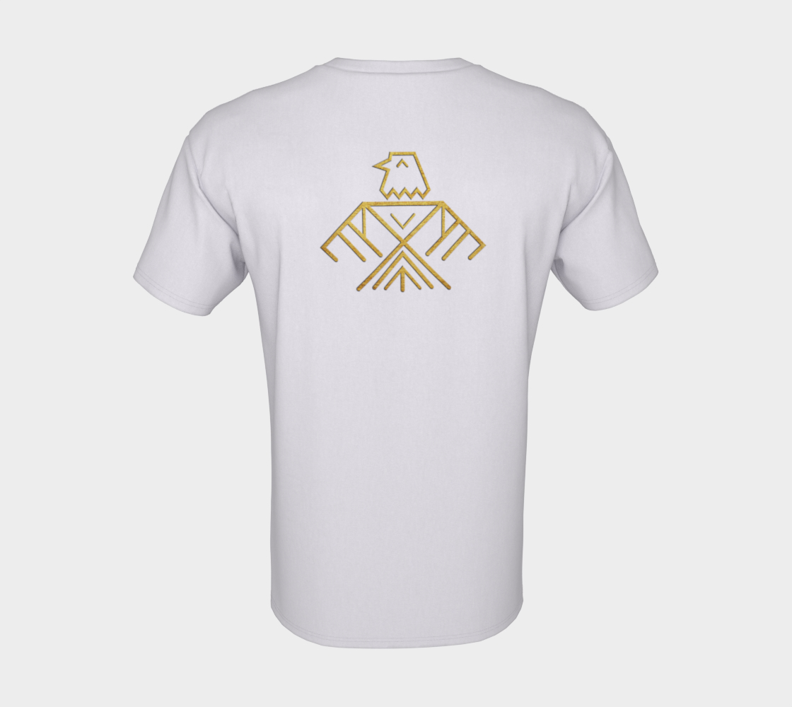 Eagle Tribal Symbol Native American Motif Gold