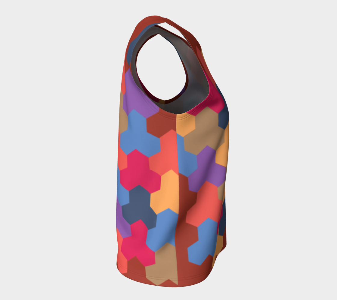 Japanese Style Colorful Mosaic Game Pattern