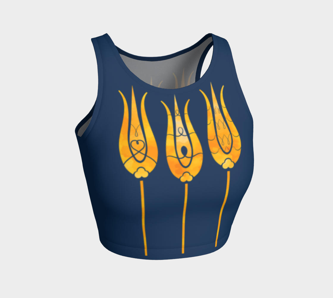 Traditional Decorative Turkish Art Golden Tulips Textured Flowers