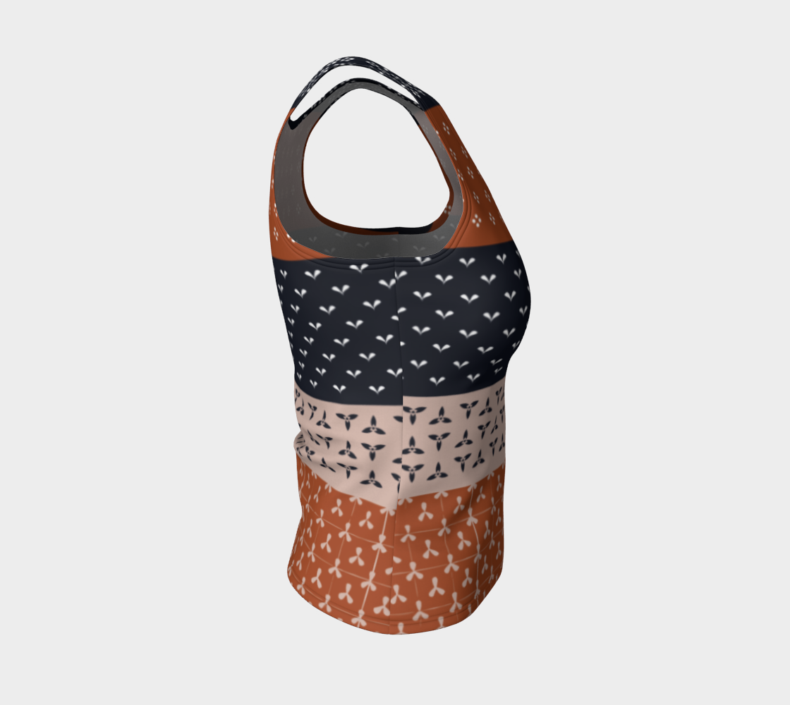 Japanese Patchwork Geometric Motif Stripes Pattern