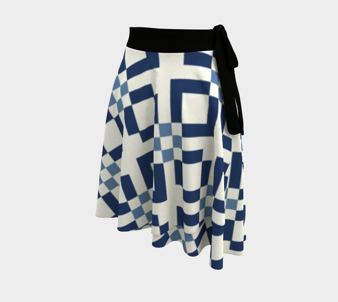 Classic Checkered Pattern Dark and Light Blue
