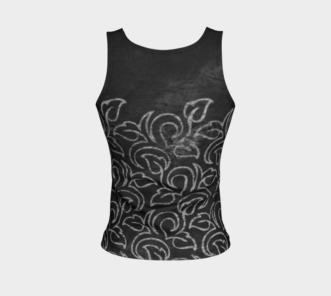 Chalk Blackboard Leaves Vintage Pattern