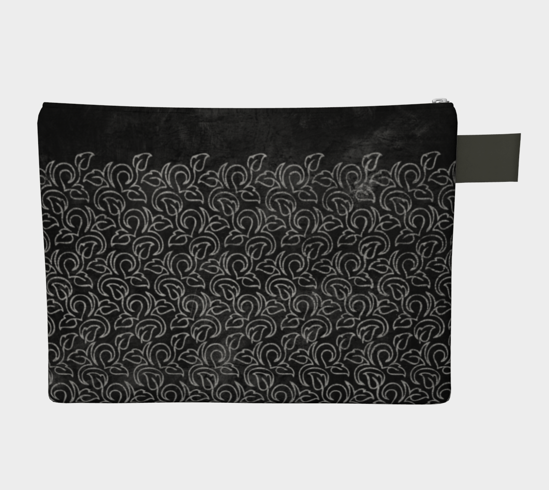 Chalk Blackboard Leaves Vintage Pattern