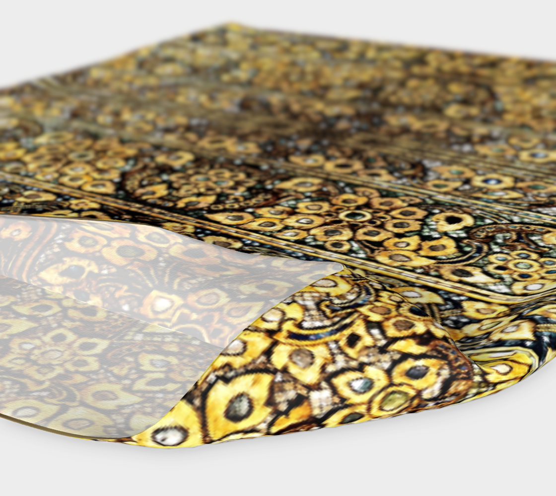 Antique Oriental Luxurious Glided Inlay floral Pattern