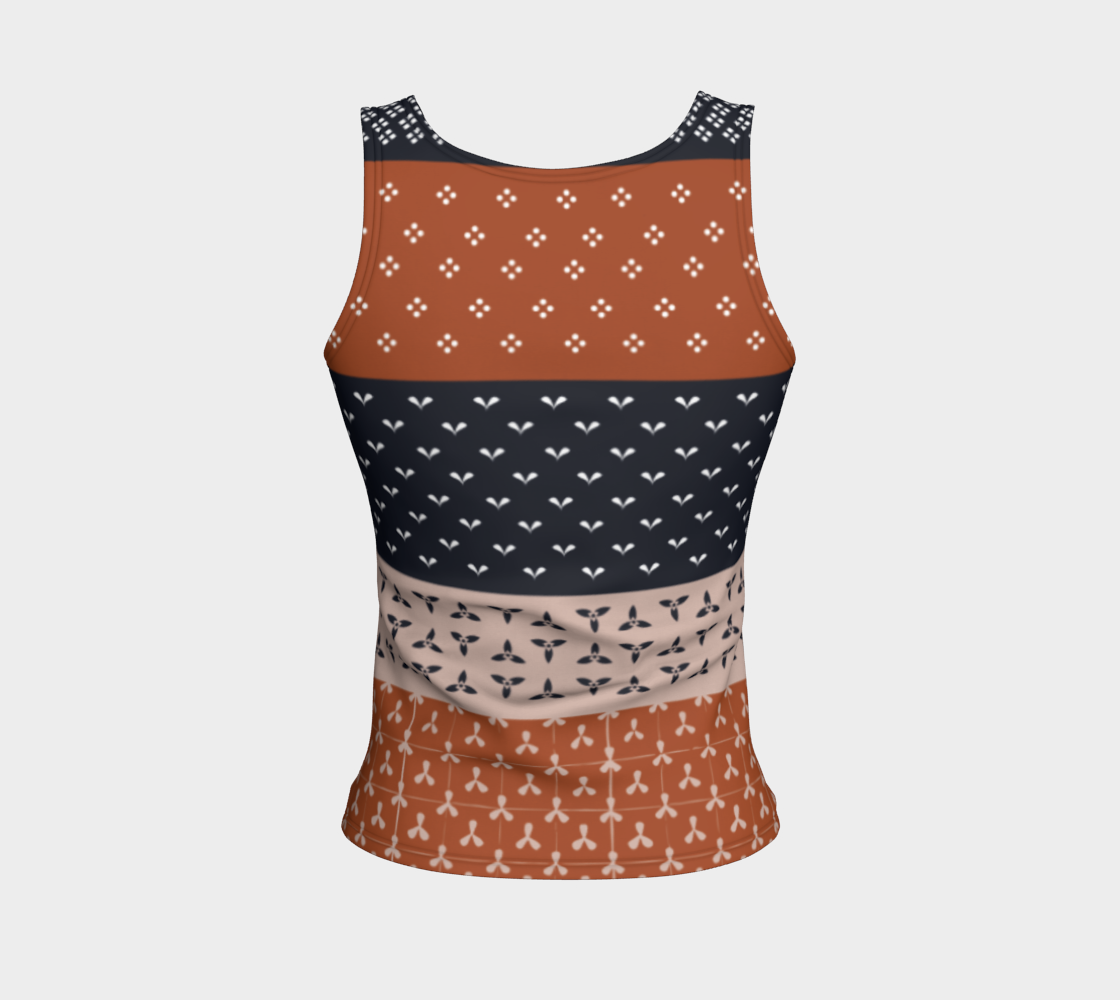 Japanese Patchwork Geometric Motif Stripes Pattern