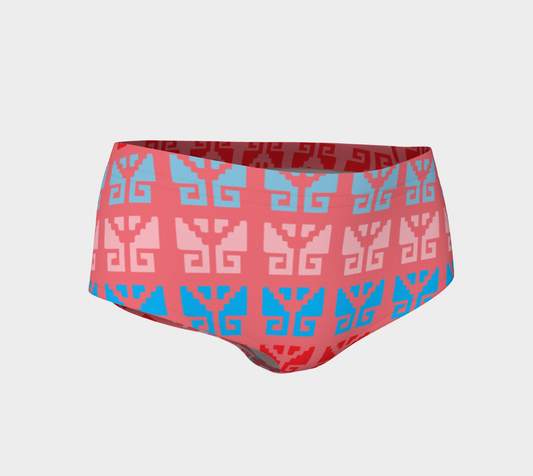 Aztec Ethnic Motif Pattern Pink Blue