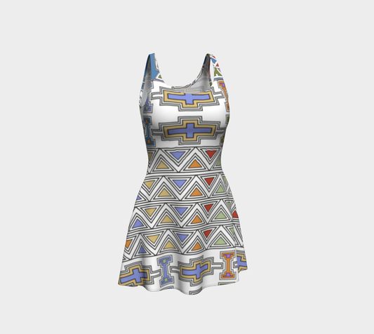 Ndebele Style African Tribal Art Pattern