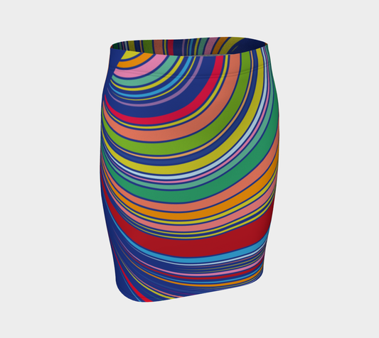 Colorful Striped Circles Tunnel Vintage Design 1960's