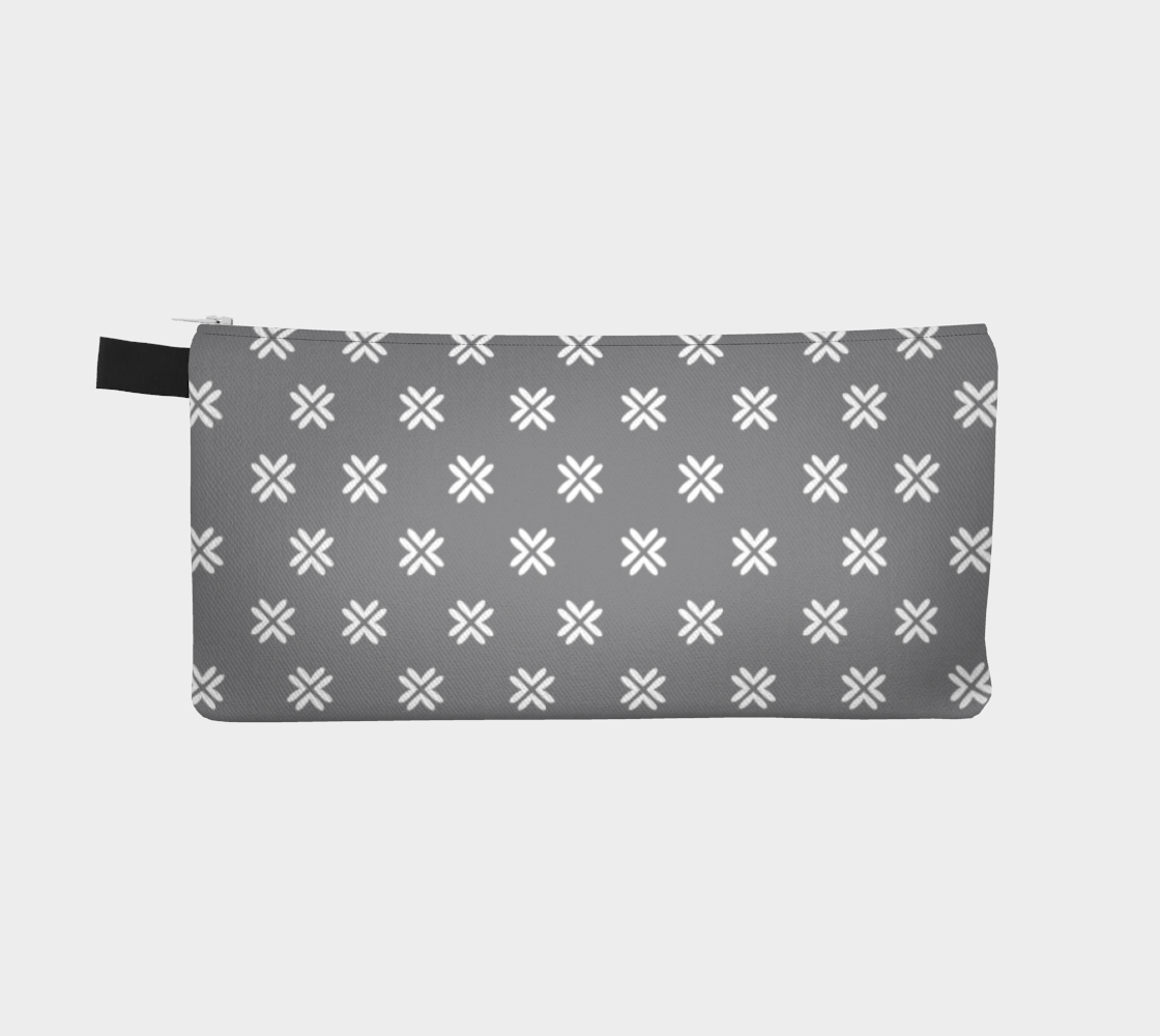 Minimal Elegant Modern Style Cross Pattern Grey