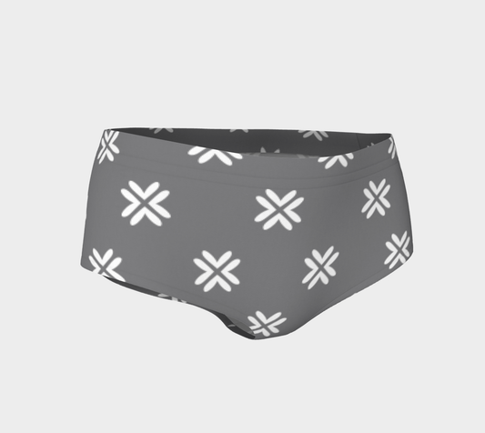 Minimal Elegant Modern Style Cross Pattern Grey