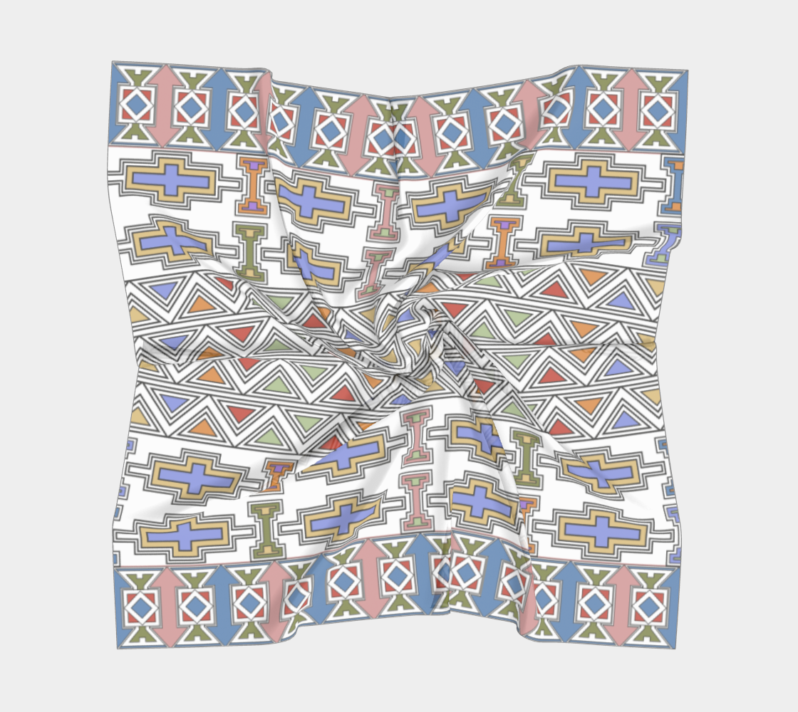 Ndebele Style African Tribal Art Pattern