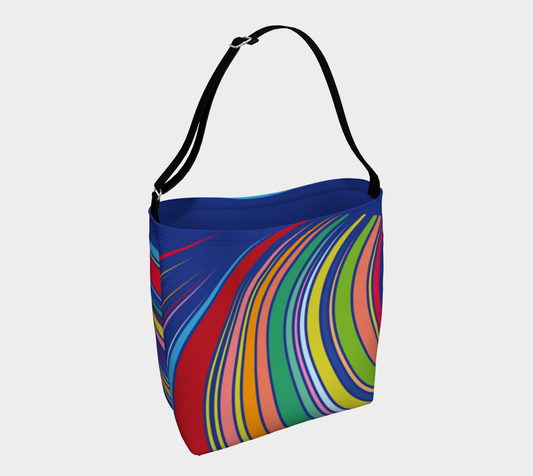 Colorful Striped Circles Tunnel Vintage Design 1960's