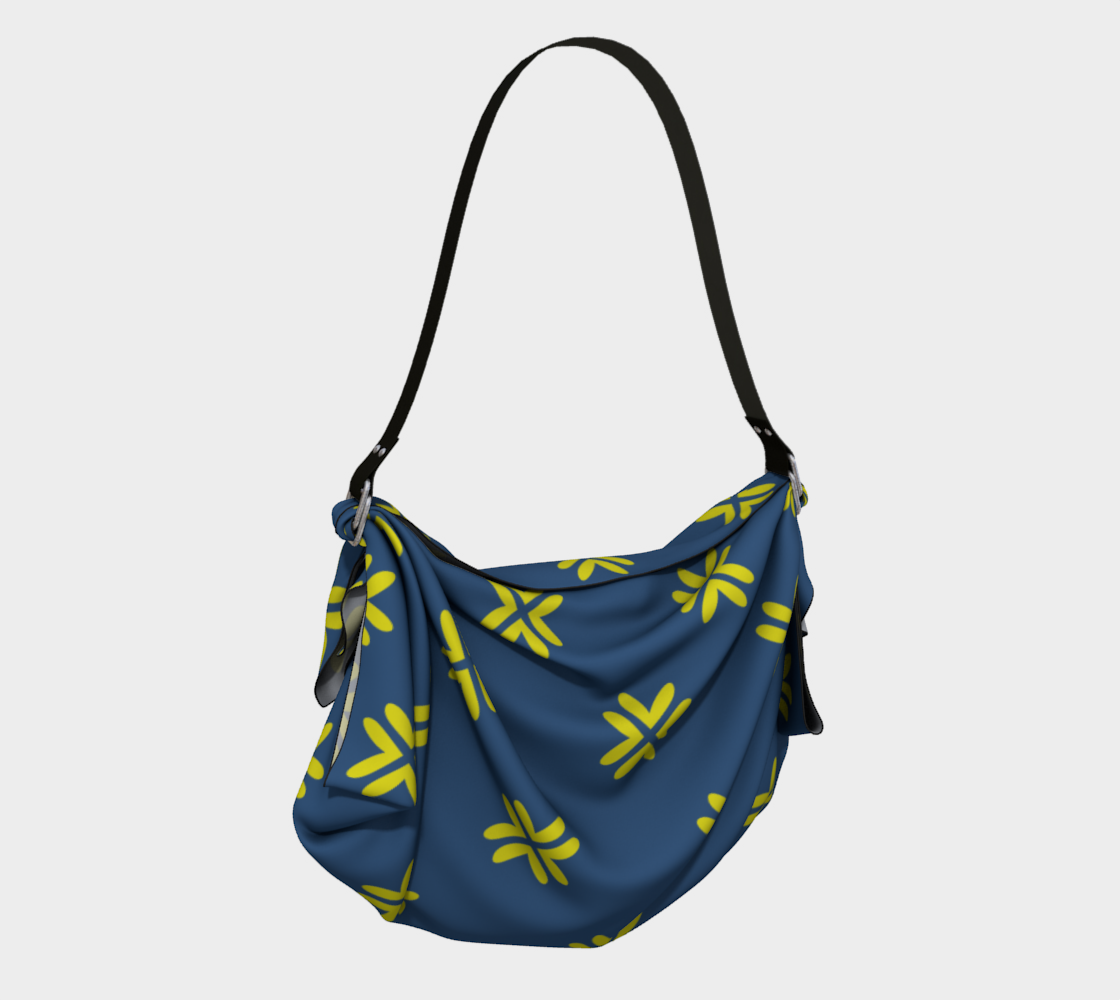 Minimal Elegant Modern Style Cross Pattern Blue Yellow