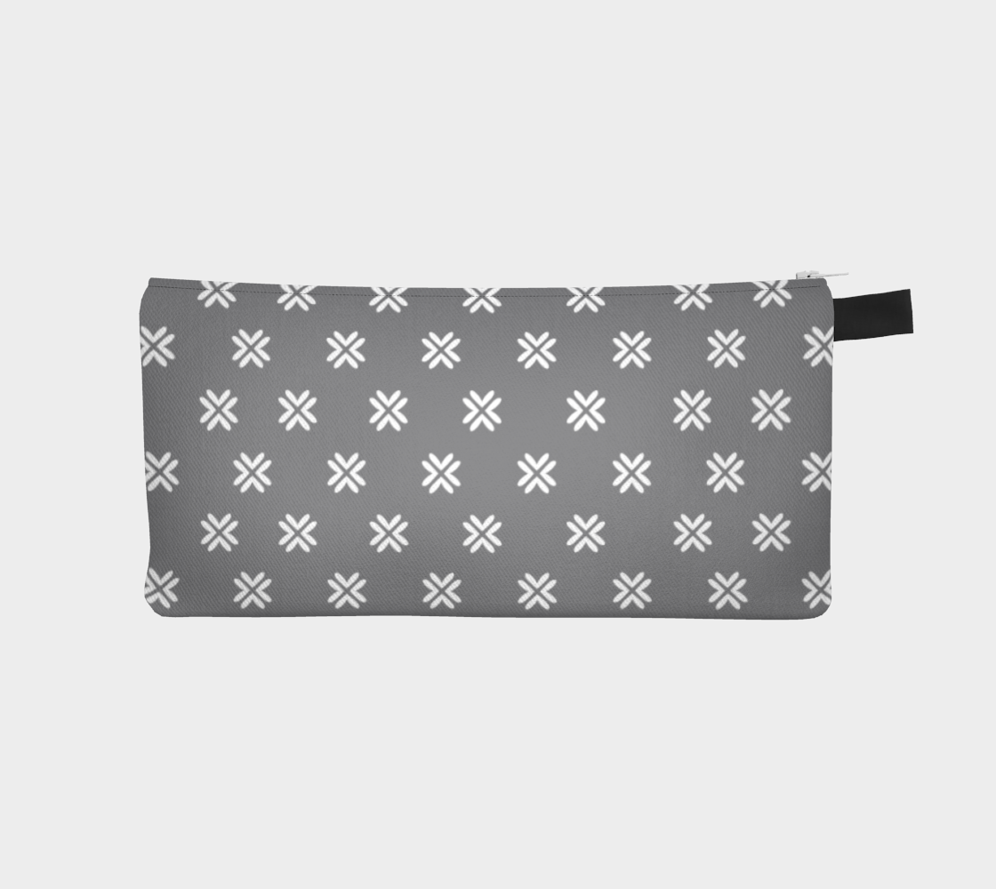 Minimal Elegant Modern Style Cross Pattern Grey