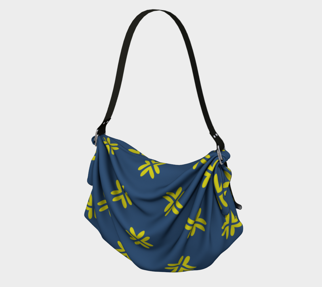 Minimal Elegant Modern Style Cross Pattern Blue Yellow