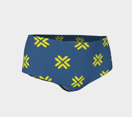 Minimal Elegant Modern Style Cross Pattern Blue Yellow