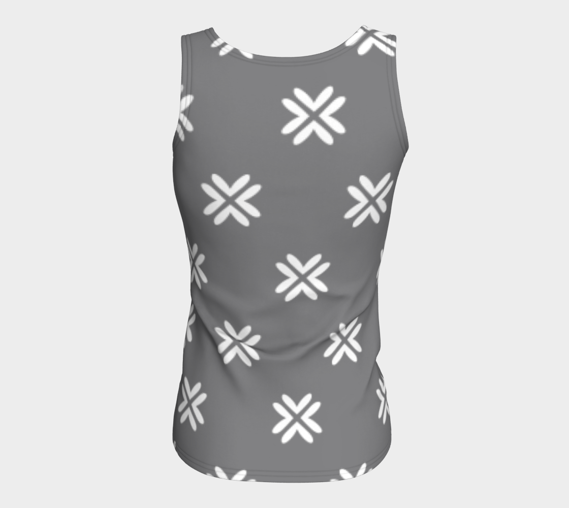 Minimal Elegant Modern Style Cross Pattern Grey